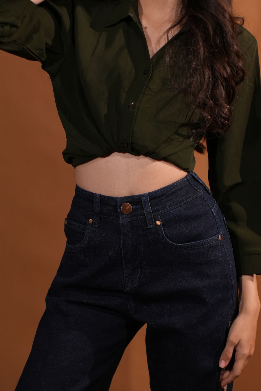 The Heritage Tapestry – Dark Blue Wide Leg Pant