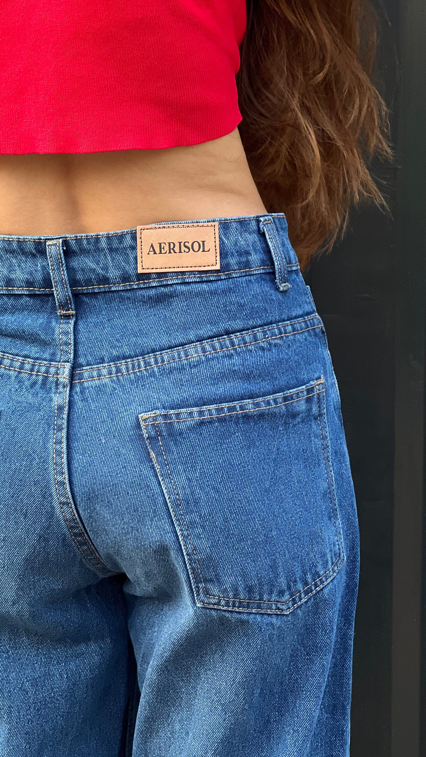 BAGGY STONE BLUE JEANS