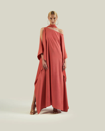 Terra Drape One-Shoulder Gown