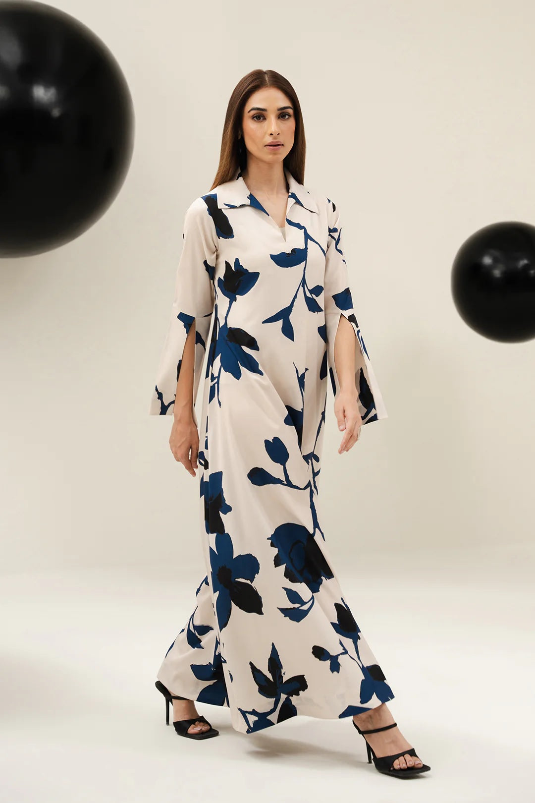 Noir Botanica Maxi Dress