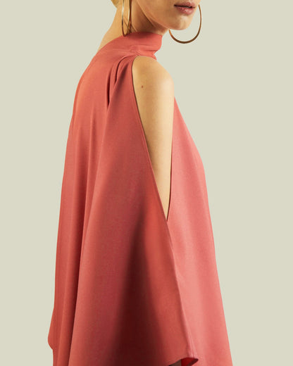 Terra Drape One-Shoulder Gown
