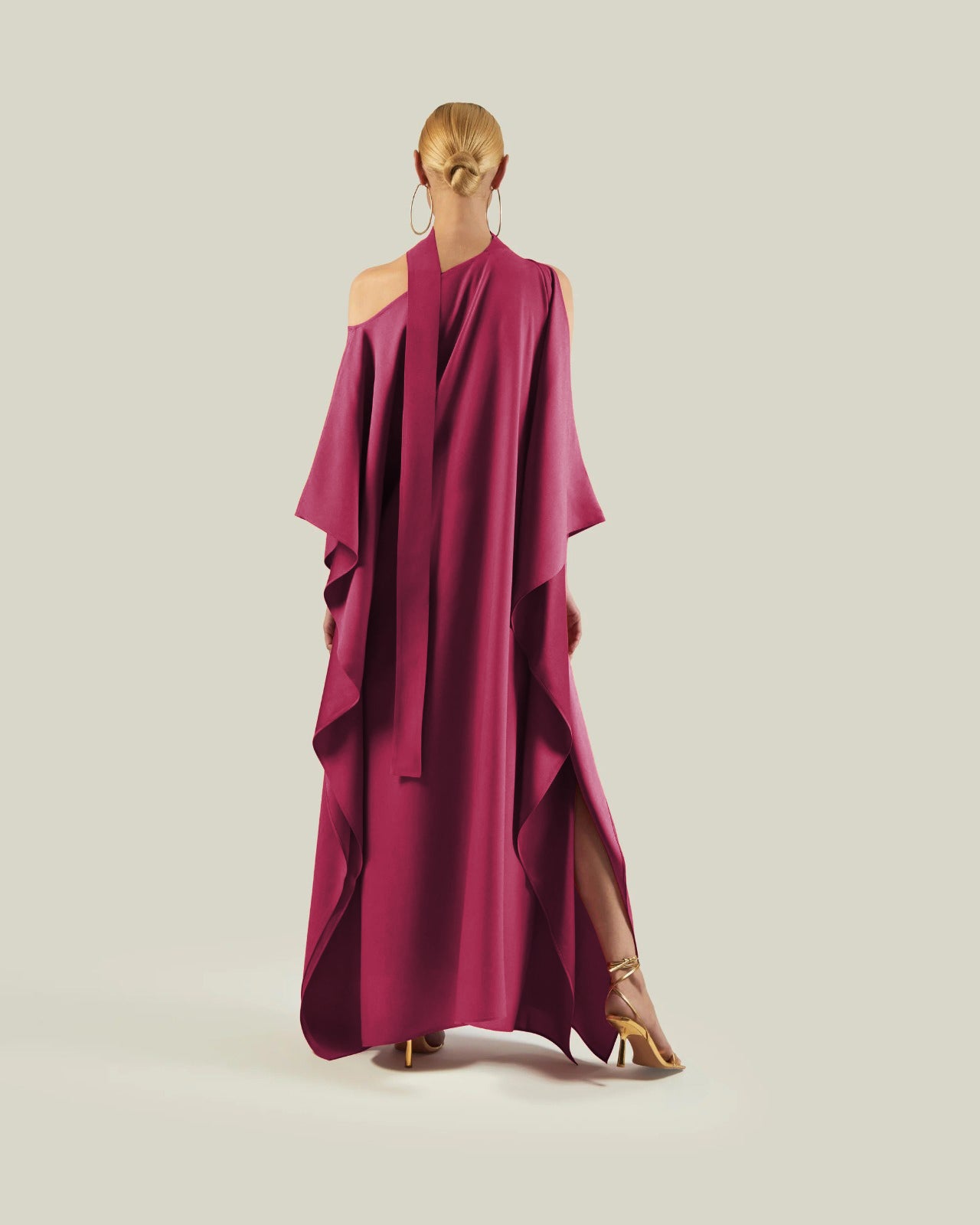 Terra Drape One-Shoulder Gown