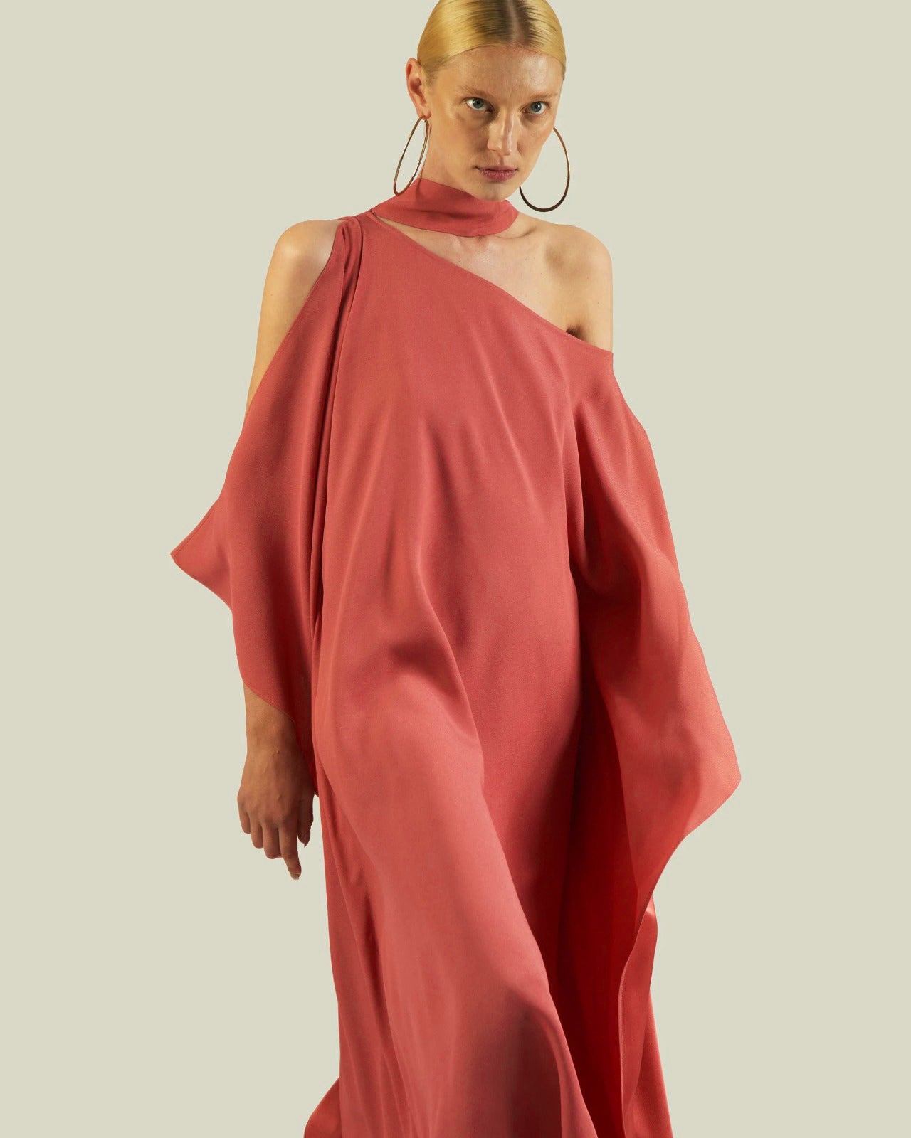Terra Drape One-Shoulder Gown