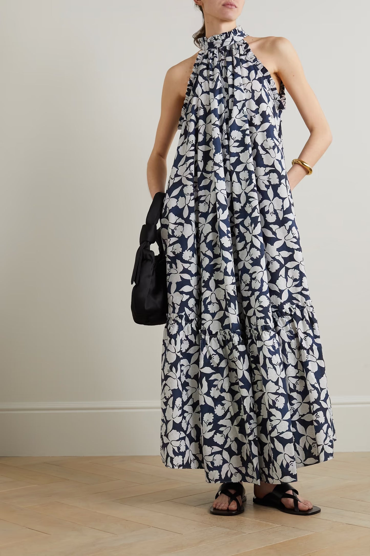 Bloom Halter Maxi Dress