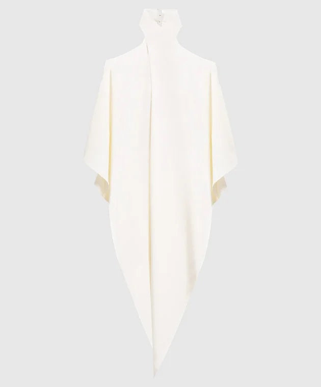 Ivory Cold-Shoulder Drape Co-ord Set