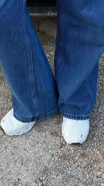 BAGGY STONE BLUE JEANS