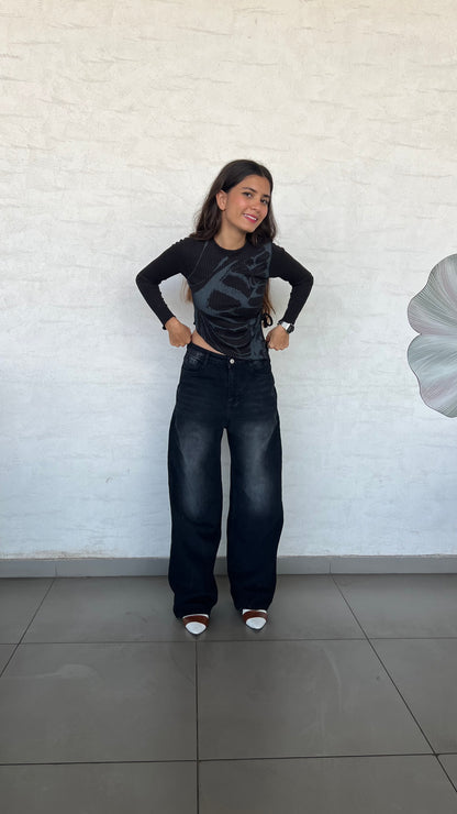 Midnight Wash Baggy Jeans