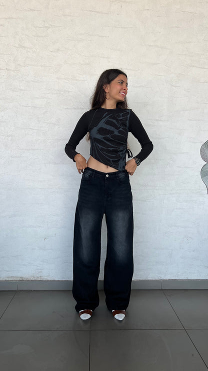 Midnight Wash Baggy Jeans