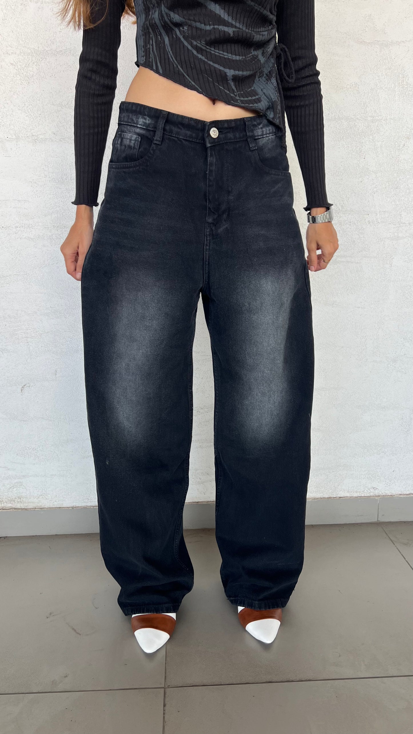 Midnight Wash Baggy Jeans