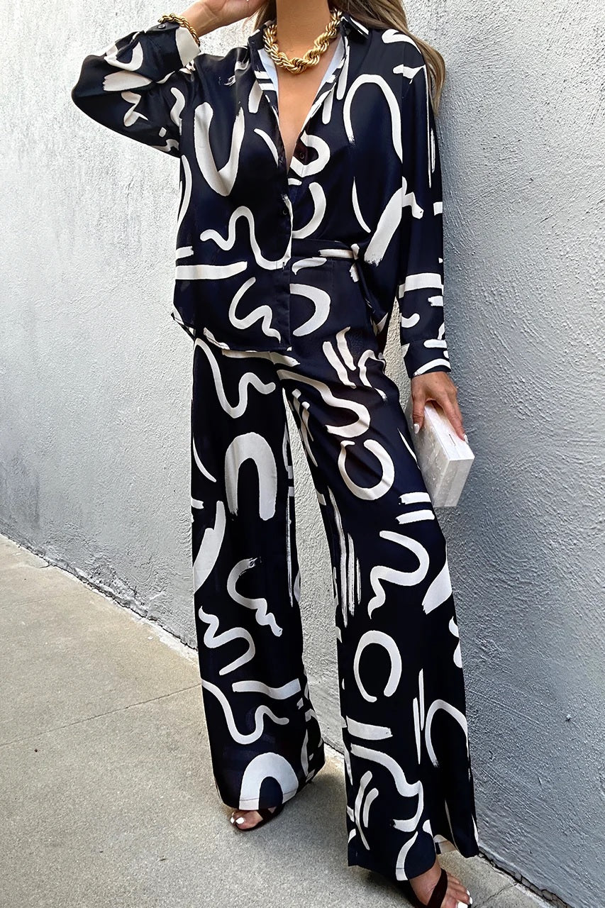 Abstract Brushstroke Co-ord Set