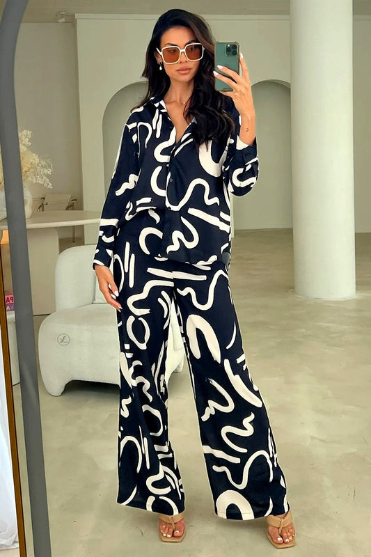 Abstract Brushstroke Co-ord Set