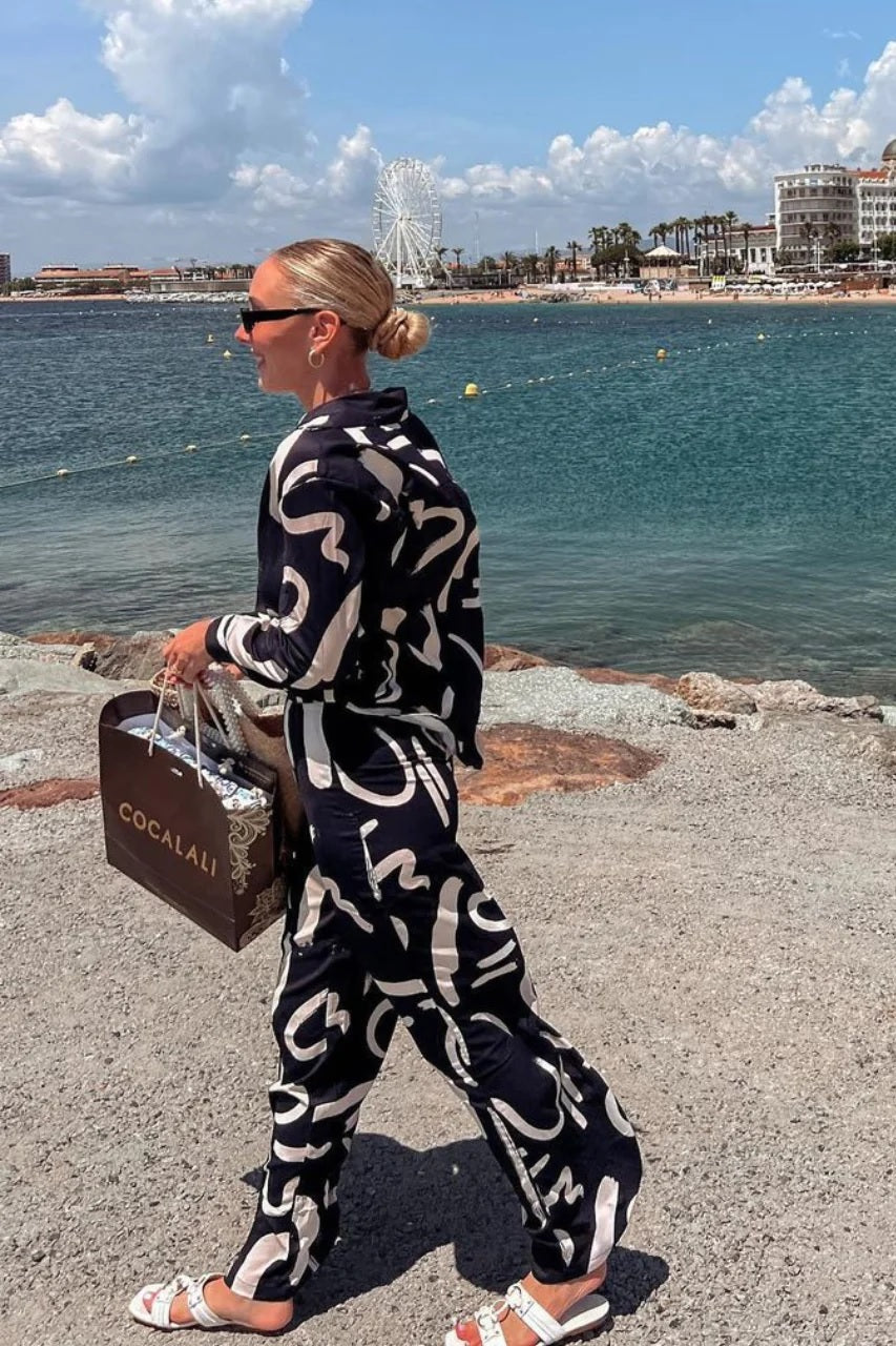 Abstract Brushstroke Co-ord Set