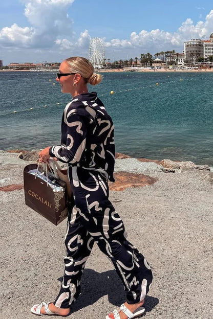 Abstract Brushstroke Co-ord Set