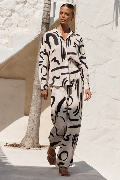 Abstract Brushstroke Co-ord Set