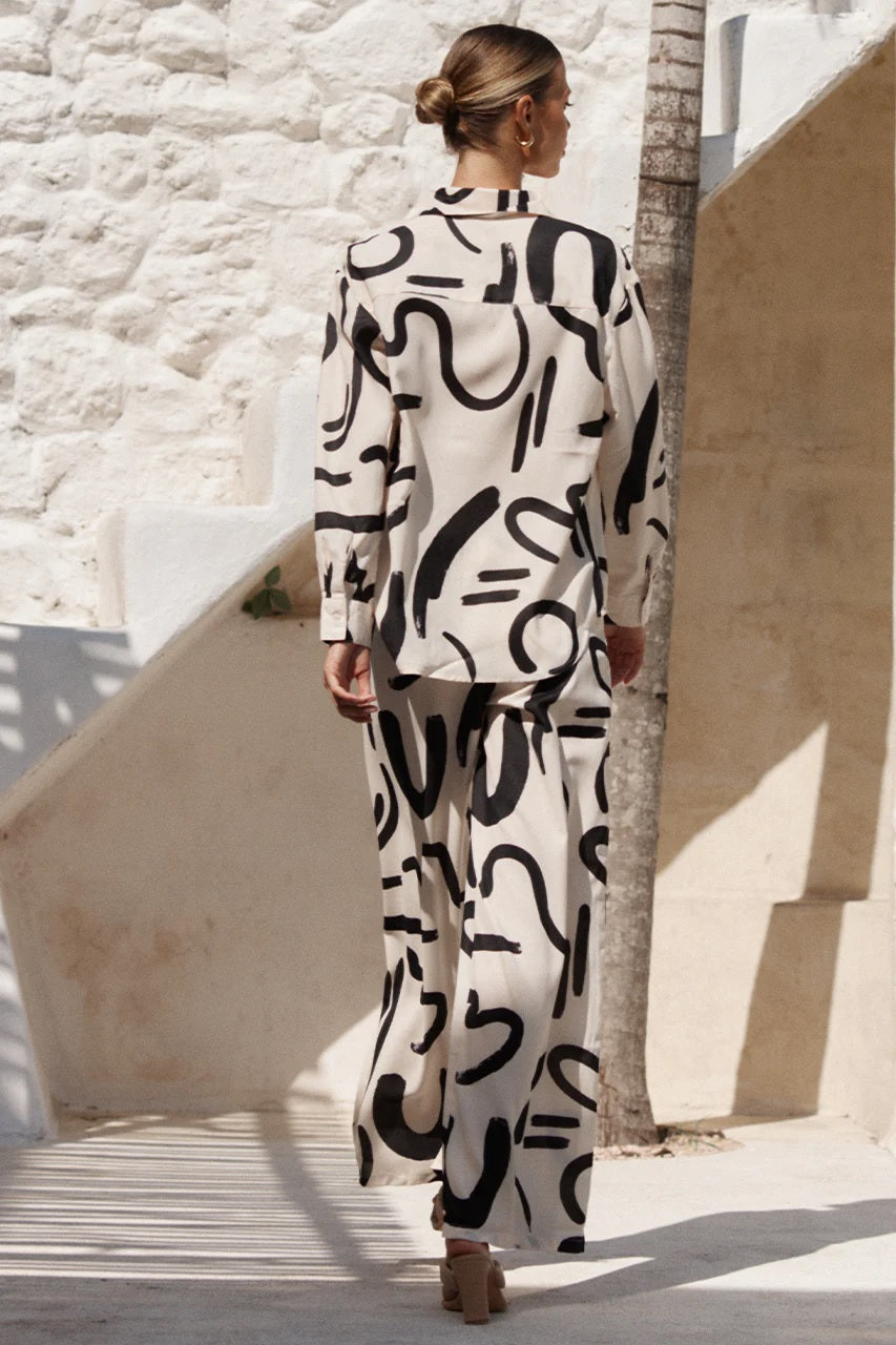 Abstract Brushstroke Co-ord Set