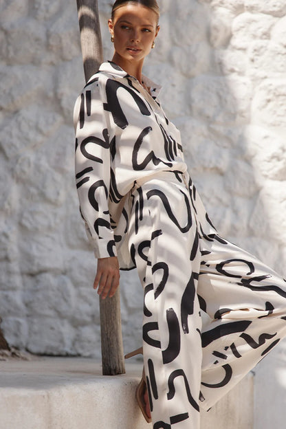 Abstract Brushstroke Co-ord Set