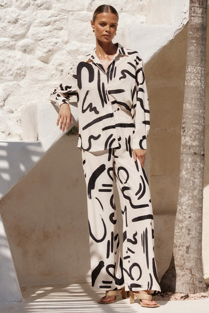Abstract Brushstroke Co-ord Set