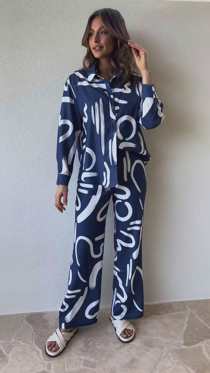 Abstract Brushstroke Co-ord Set